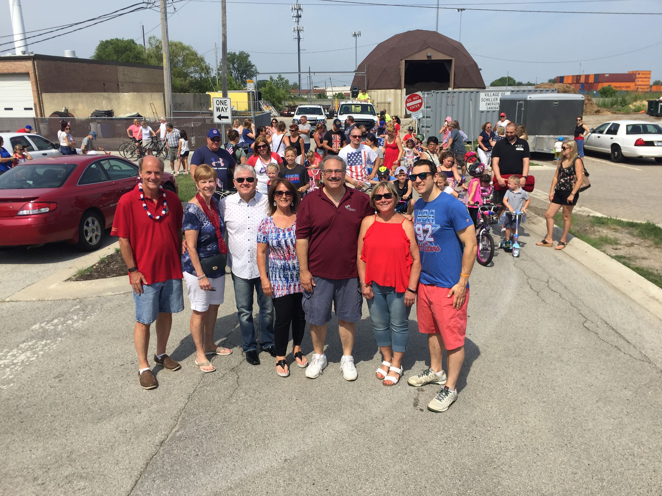 Village Board Photo at Parade-Picnic 1 - July 2017