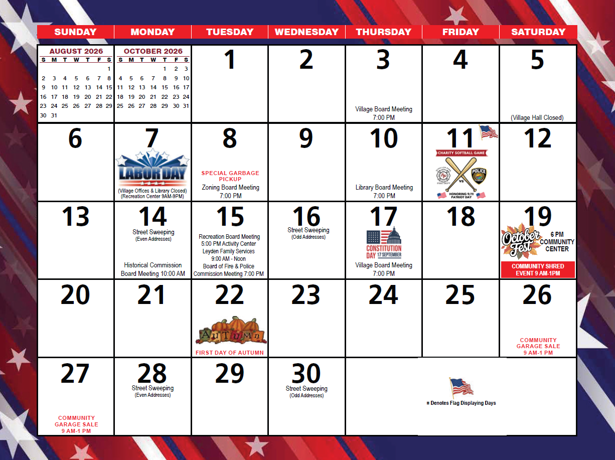 September 2026 Dates